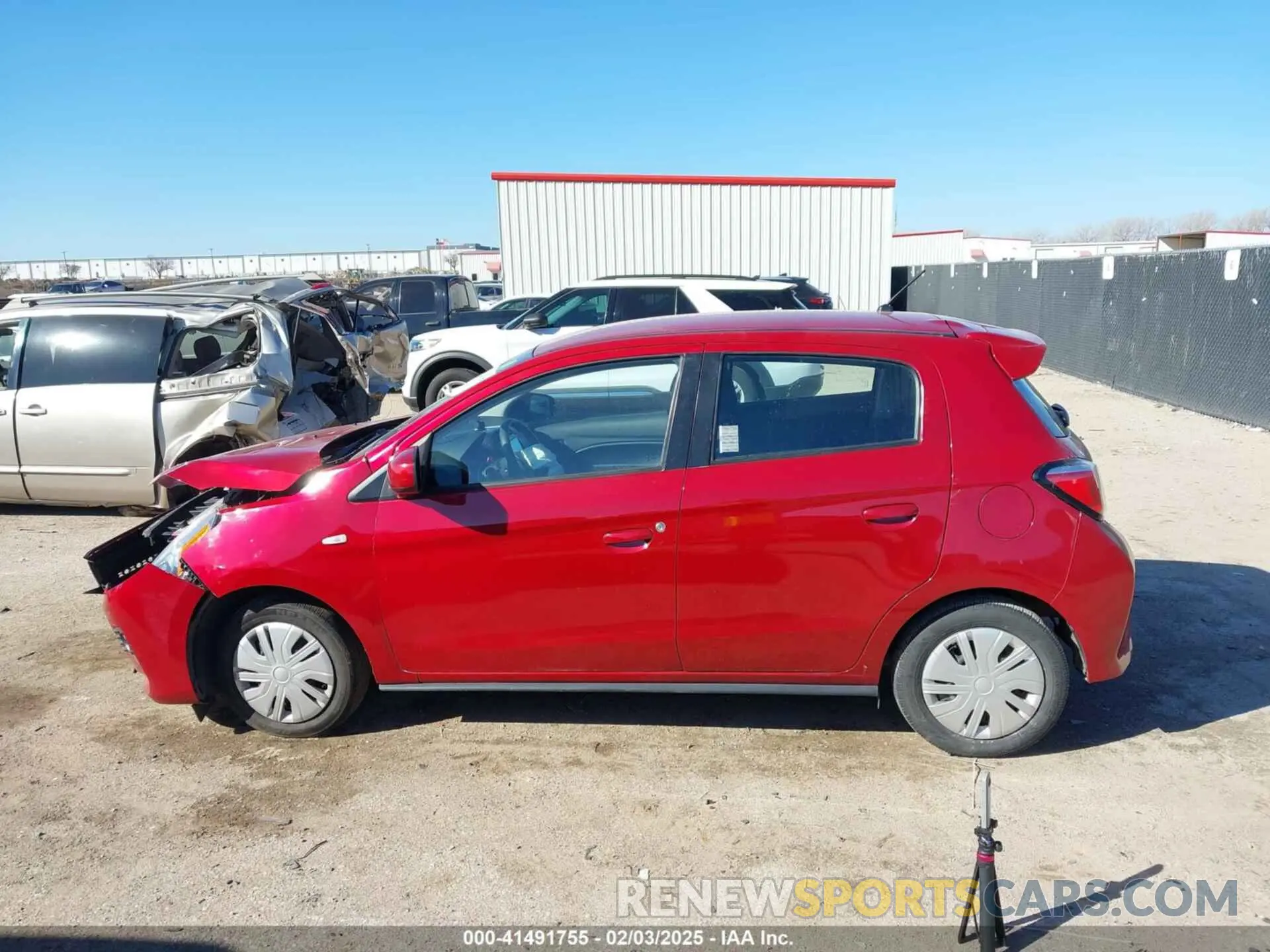 14 fotografías del automóvil dañado ML32AUHJ7MH012926 MITSUBISHI MIRAGE 2021