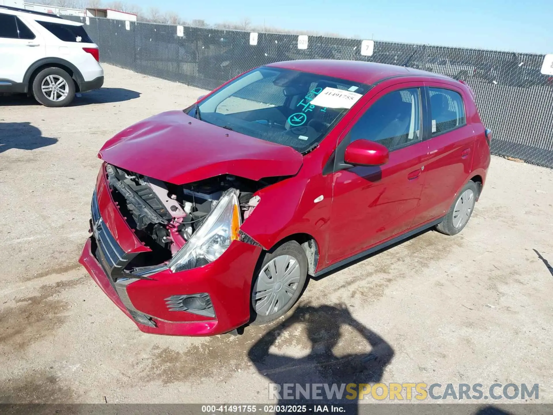 2 fotografías del automóvil dañado ML32AUHJ7MH012926 MITSUBISHI MIRAGE 2021