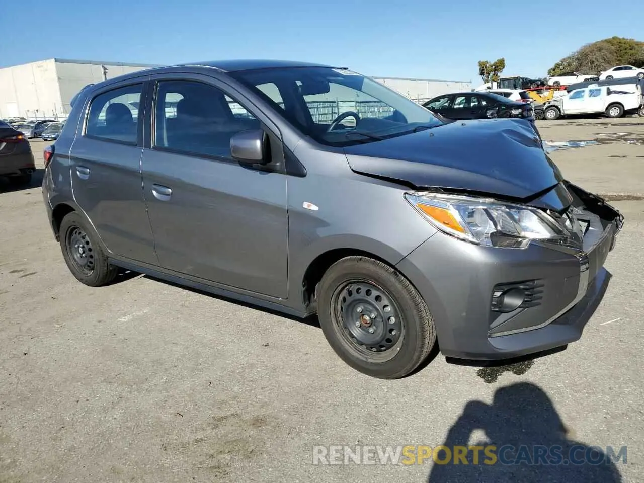4 fotografías del automóvil dañado ML32AUHJ7MH014420 MITSUBISHI MIRAGE 2021