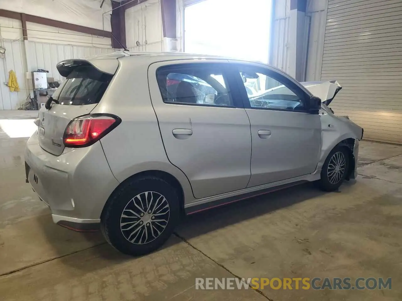 3 fotografías del automóvil dañado ML32AUHJ8MH002955 MITSUBISHI MIRAGE 2021