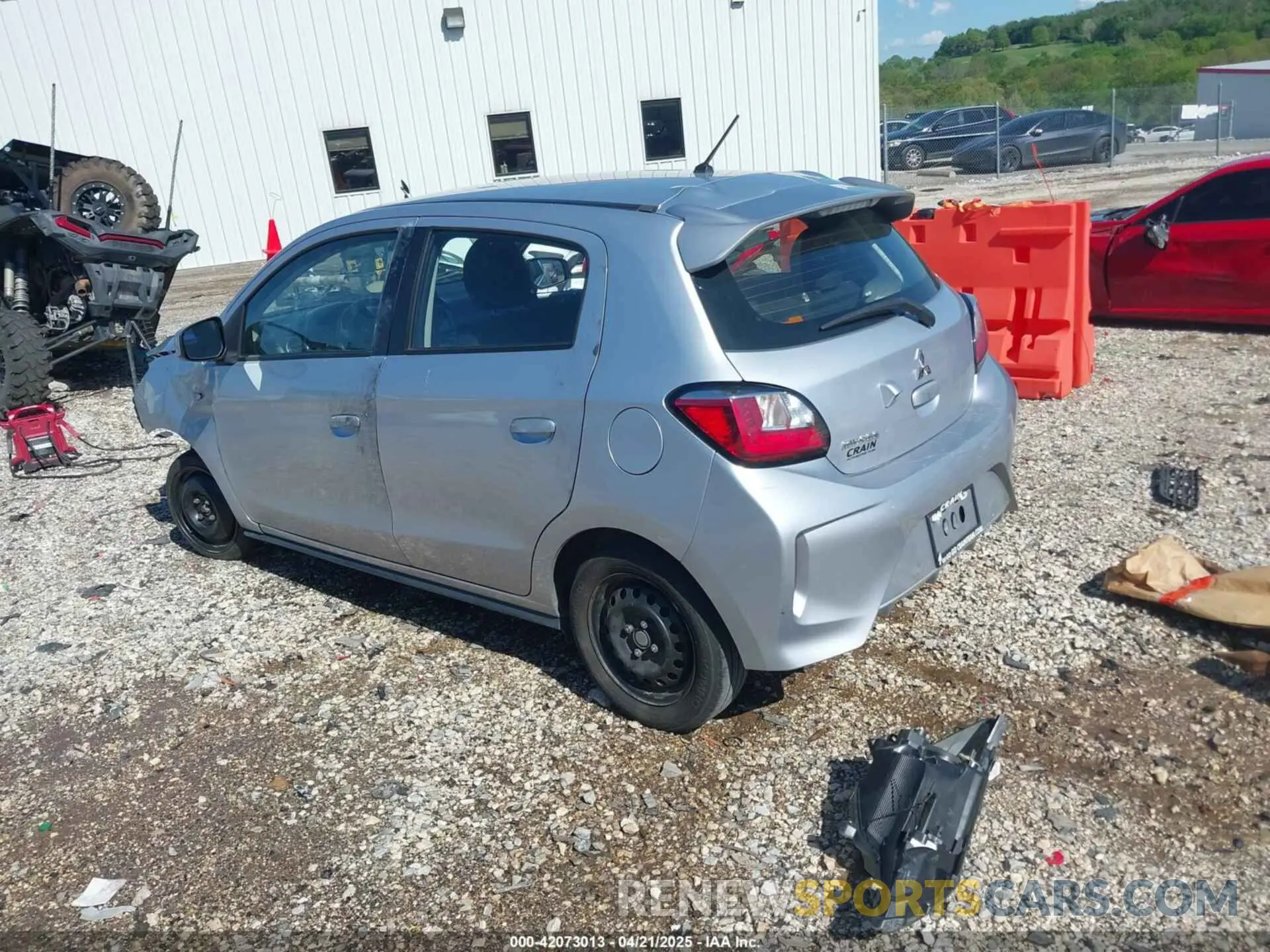 3 fotografías del automóvil dañado ML32AUHJ8MH003121 MITSUBISHI MIRAGE 2021