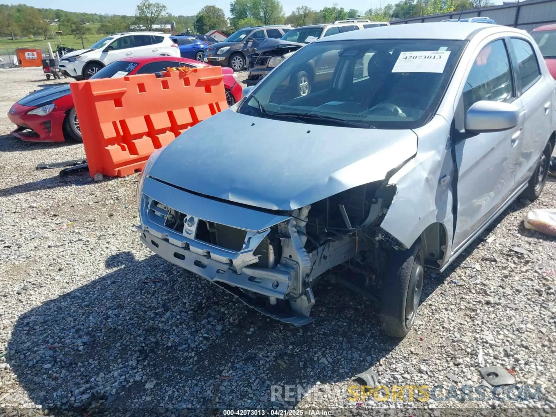 6 fotografías del automóvil dañado ML32AUHJ8MH003121 MITSUBISHI MIRAGE 2021