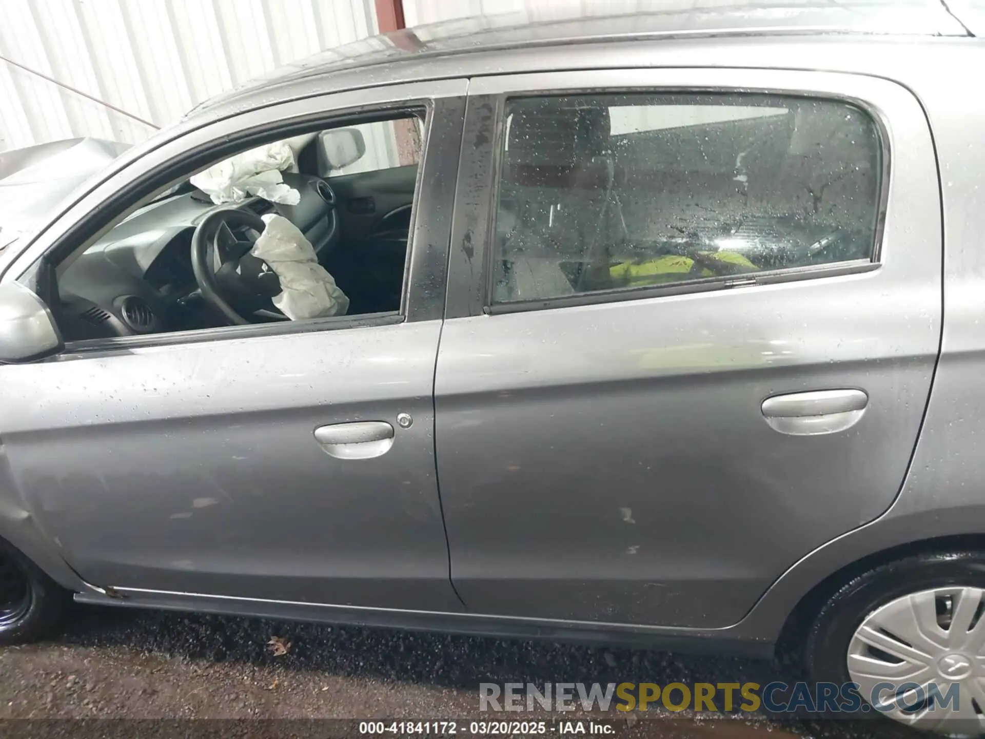 14 fotografías del automóvil dañado ML32AUHJ8MH005001 MITSUBISHI MIRAGE 2021