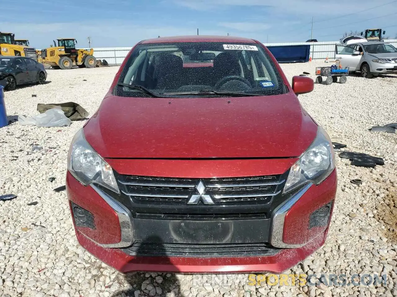 5 fotografías del automóvil dañado ML32AUHJ8MH007878 MITSUBISHI MIRAGE 2021