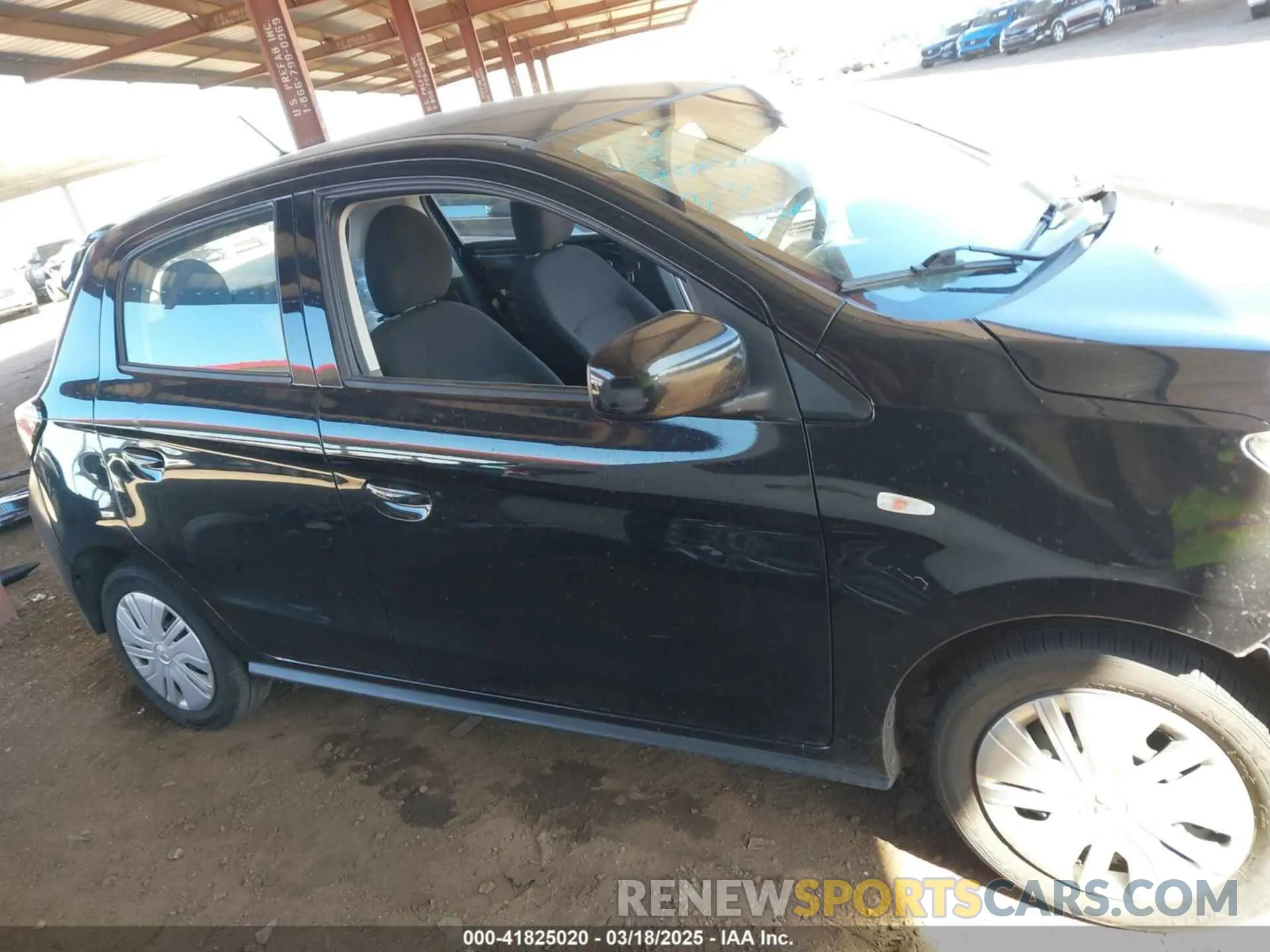 14 fotografías del automóvil dañado ML32AUHJ8MH012319 MITSUBISHI MIRAGE 2021