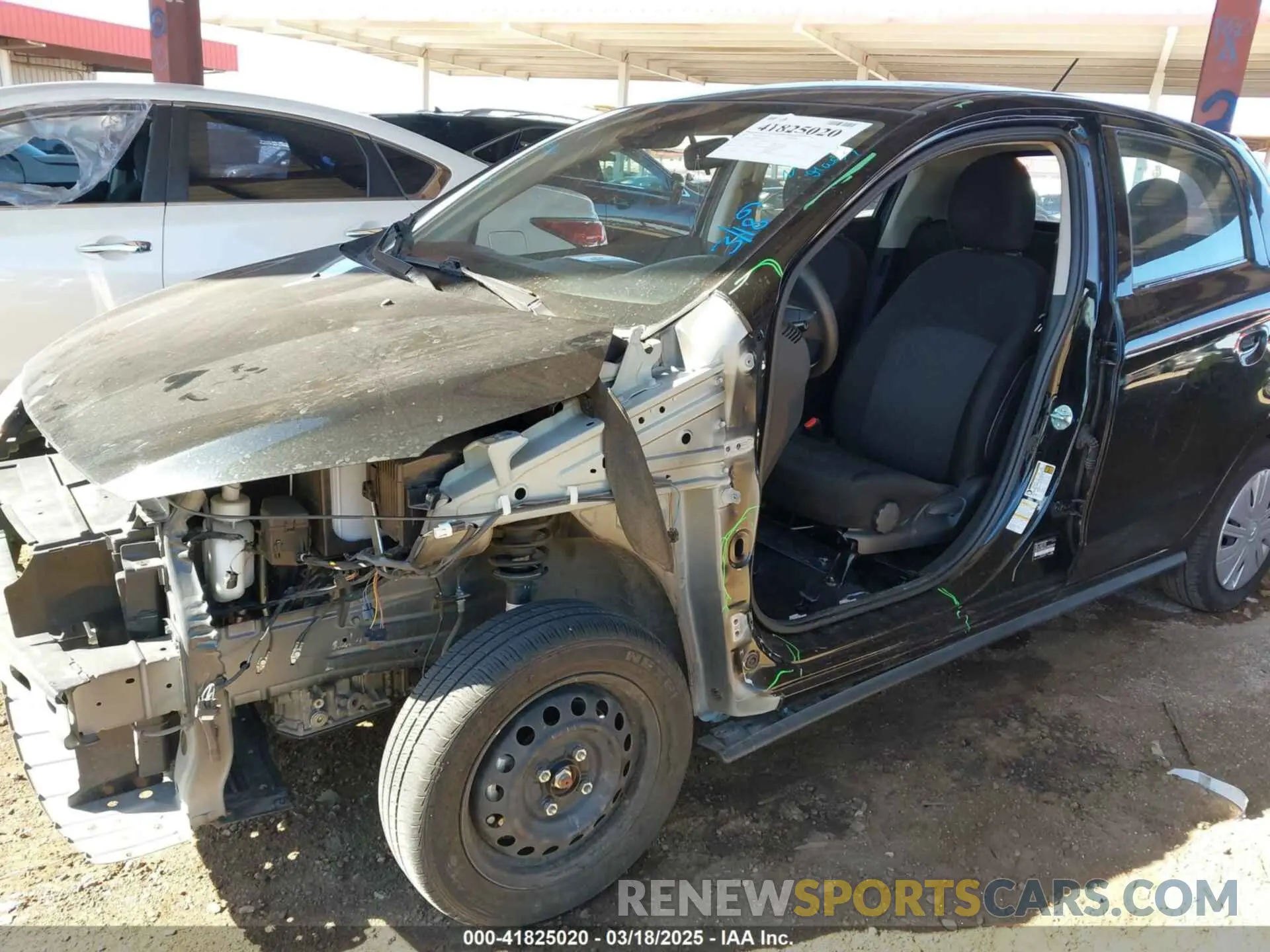 18 fotografías del automóvil dañado ML32AUHJ8MH012319 MITSUBISHI MIRAGE 2021