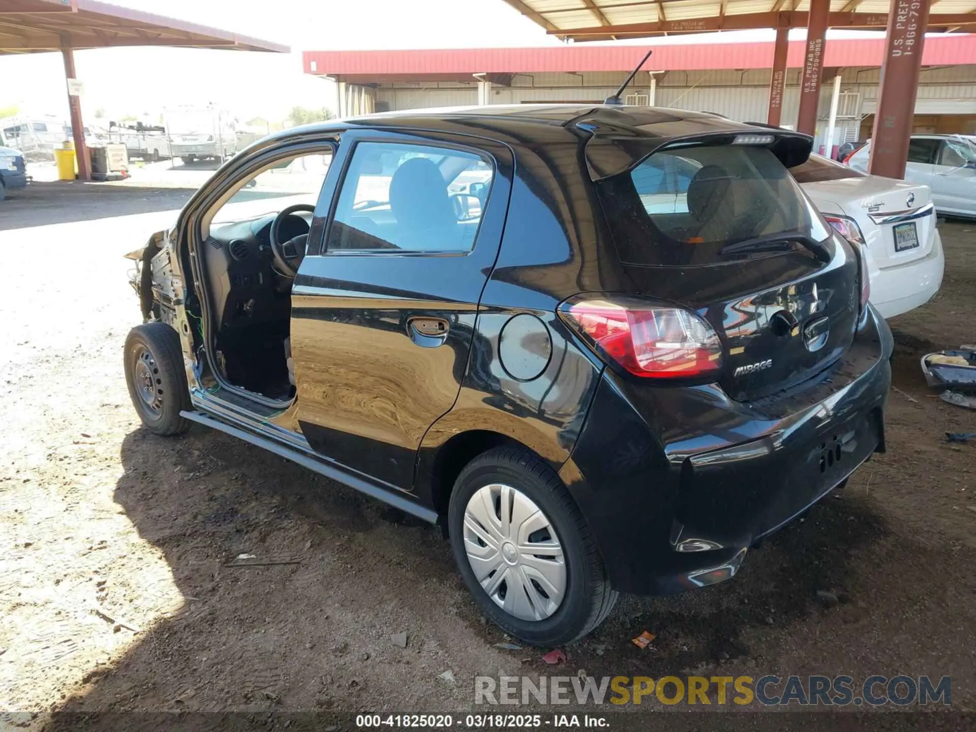 3 fotografías del automóvil dañado ML32AUHJ8MH012319 MITSUBISHI MIRAGE 2021