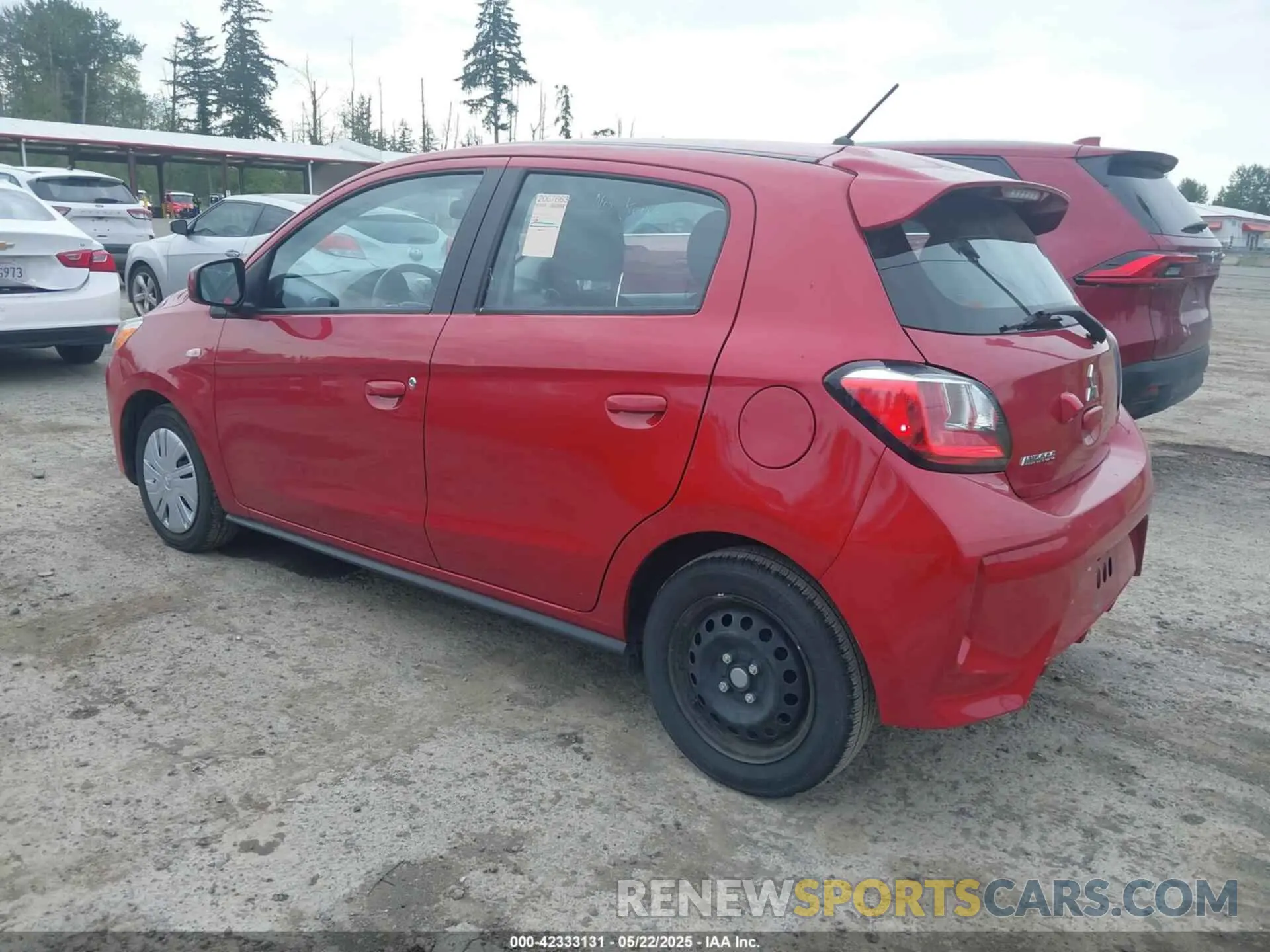 3 fotografías del automóvil dañado ML32AUHJ8MH014457 MITSUBISHI MIRAGE 2021