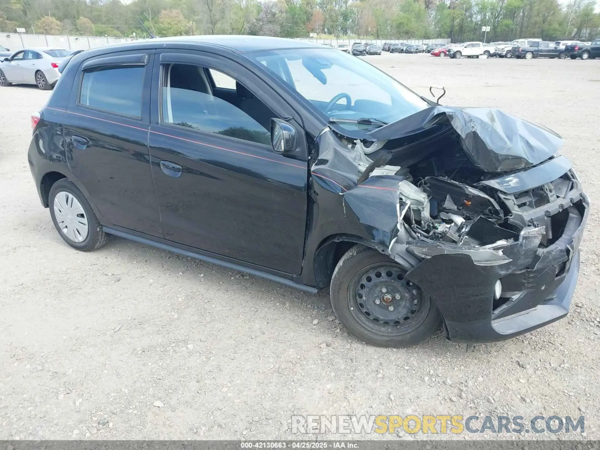 1 fotografías del automóvil dañado ML32AUHJ9MH001037 MITSUBISHI MIRAGE 2021