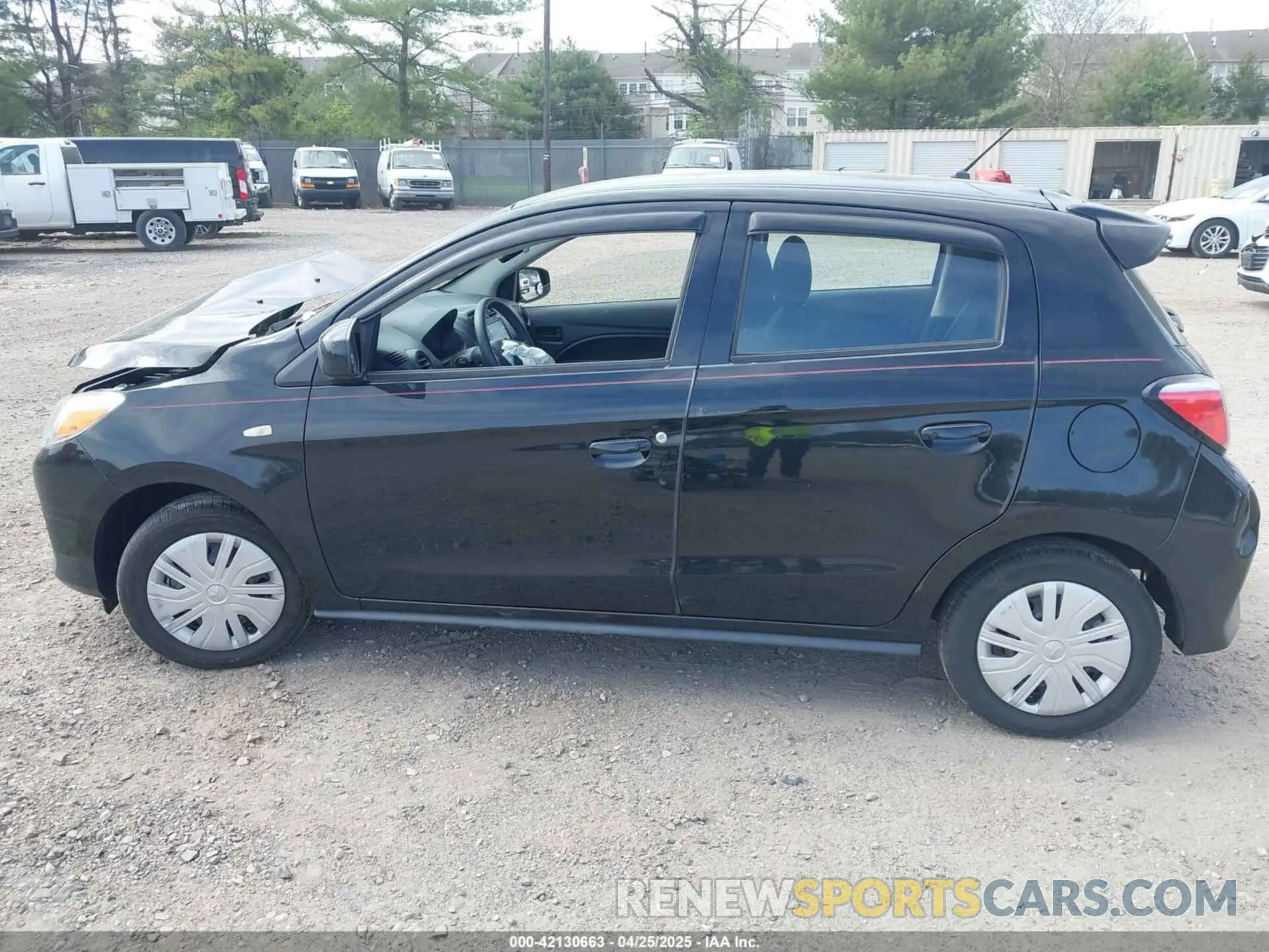 14 fotografías del automóvil dañado ML32AUHJ9MH001037 MITSUBISHI MIRAGE 2021