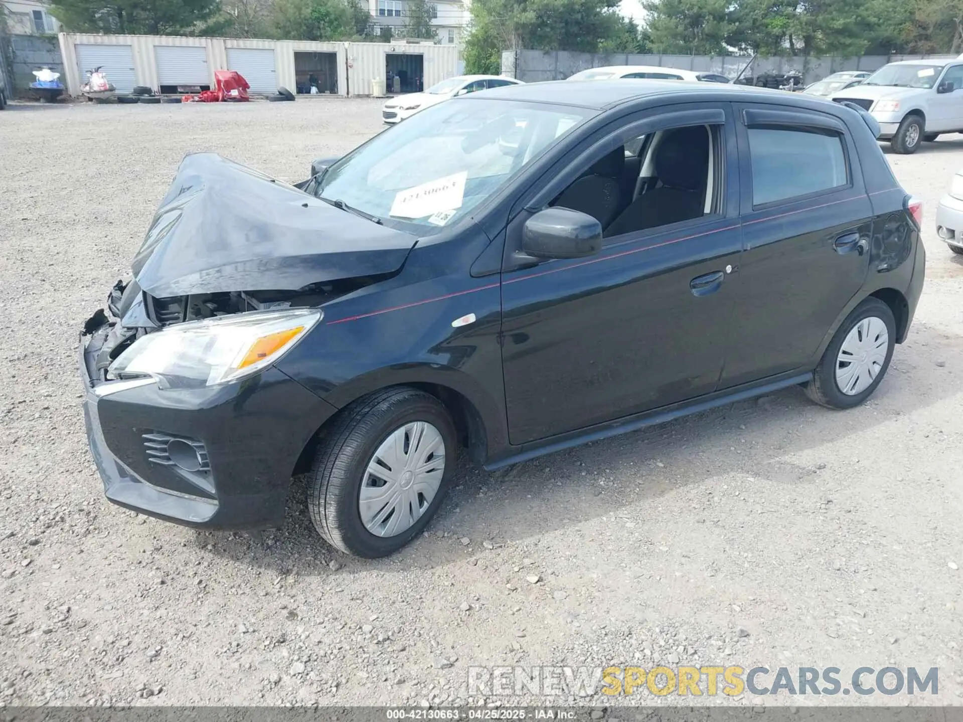 2 fotografías del automóvil dañado ML32AUHJ9MH001037 MITSUBISHI MIRAGE 2021