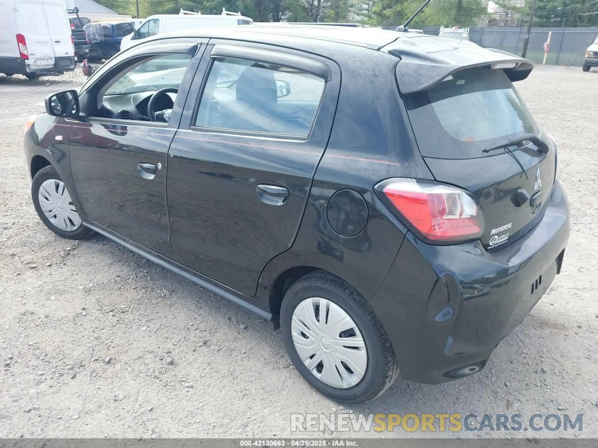 3 fotografías del automóvil dañado ML32AUHJ9MH001037 MITSUBISHI MIRAGE 2021