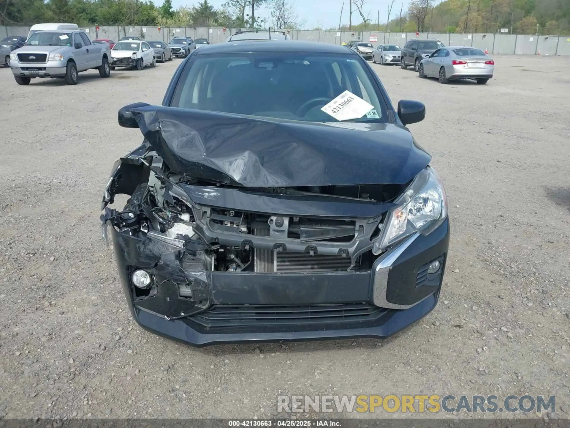 6 fotografías del automóvil dañado ML32AUHJ9MH001037 MITSUBISHI MIRAGE 2021