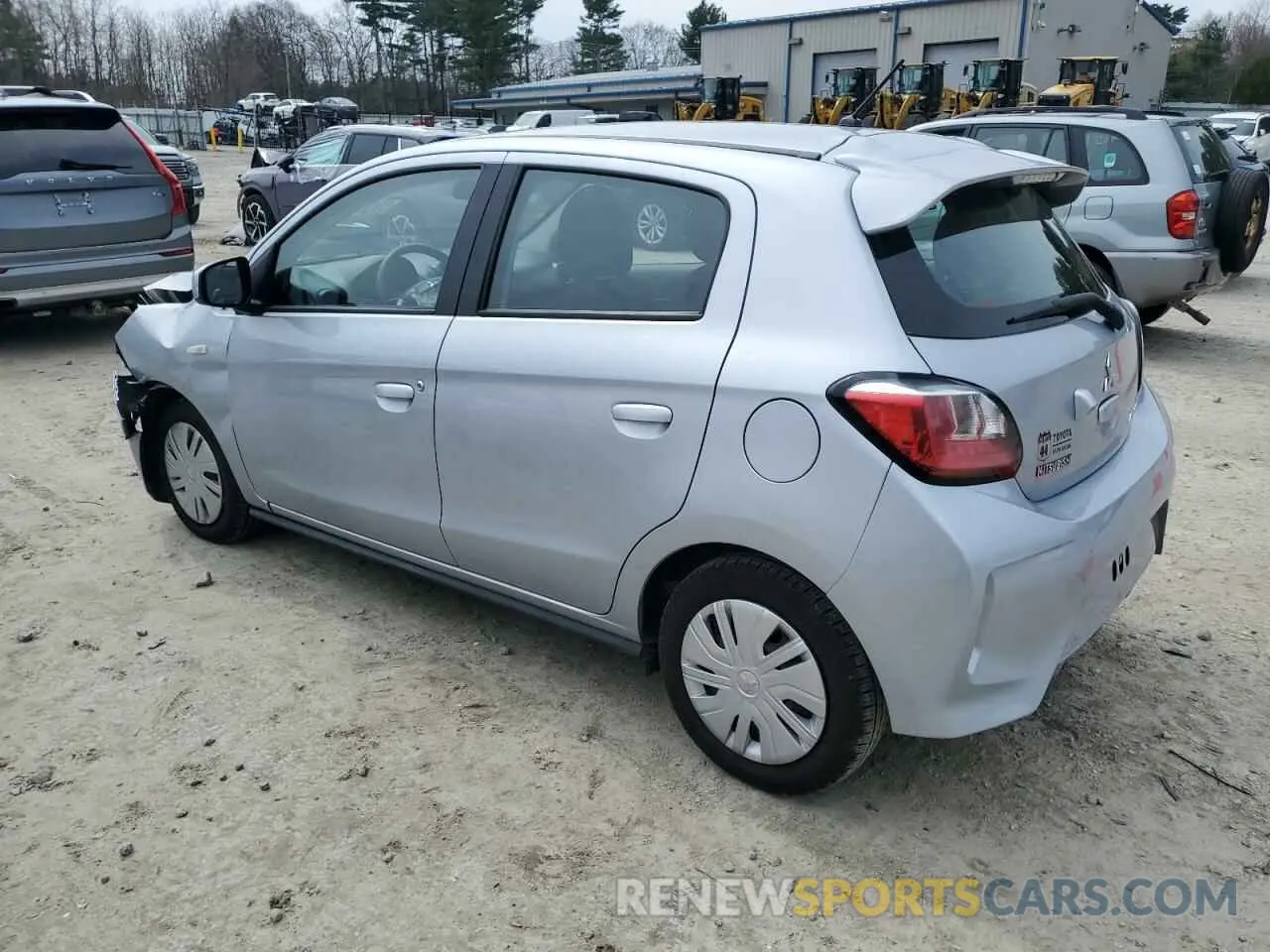 2 fotografías del automóvil dañado ML32AUHJ9MH008120 MITSUBISHI MIRAGE 2021