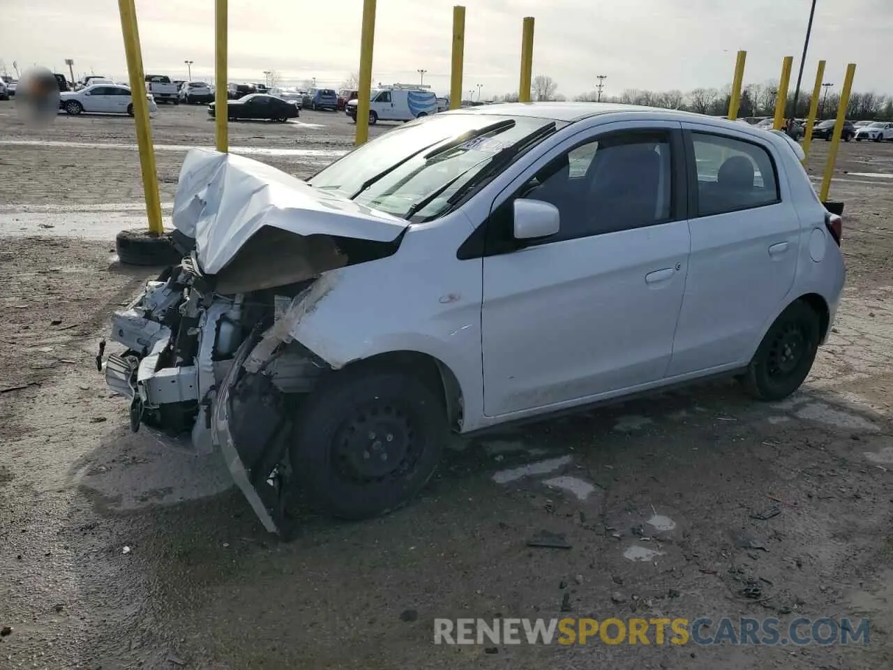 1 fotografías del automóvil dañado ML32AUHJ9MH008571 MITSUBISHI MIRAGE 2021
