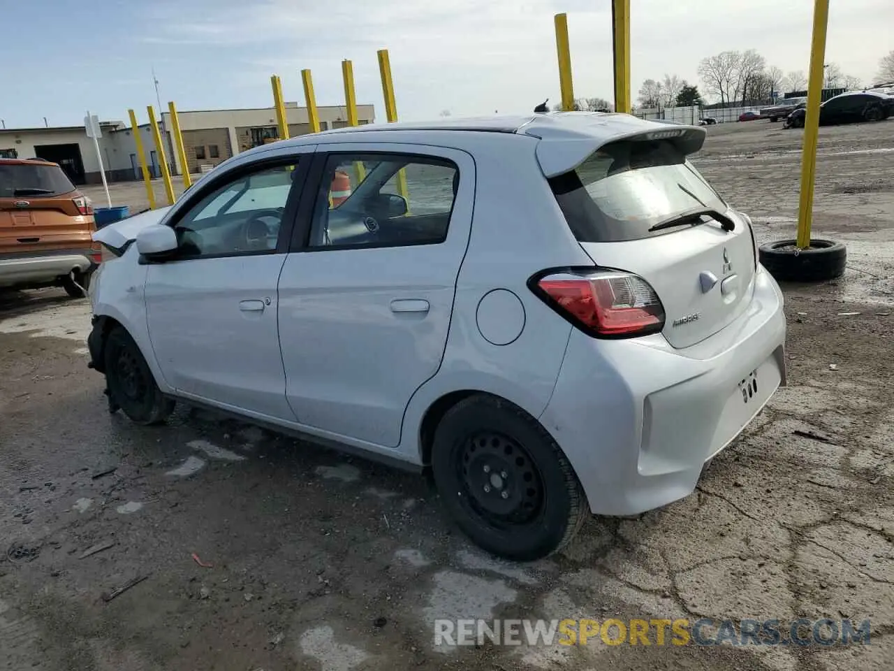 2 fotografías del automóvil dañado ML32AUHJ9MH008571 MITSUBISHI MIRAGE 2021