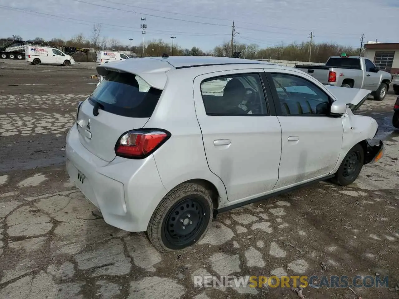 3 fotografías del automóvil dañado ML32AUHJ9MH008571 MITSUBISHI MIRAGE 2021