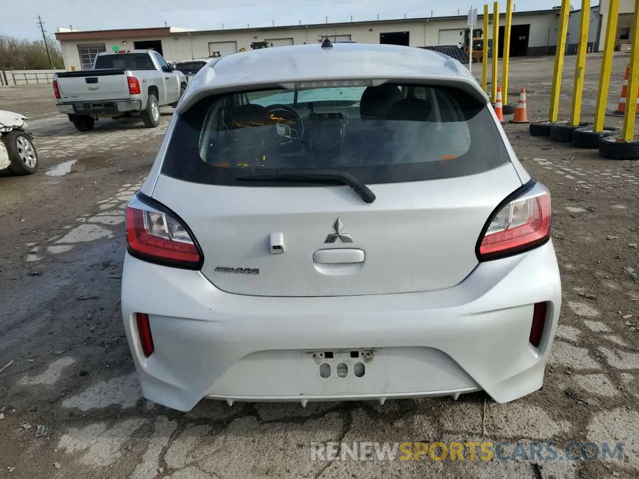 6 fotografías del automóvil dañado ML32AUHJ9MH008571 MITSUBISHI MIRAGE 2021