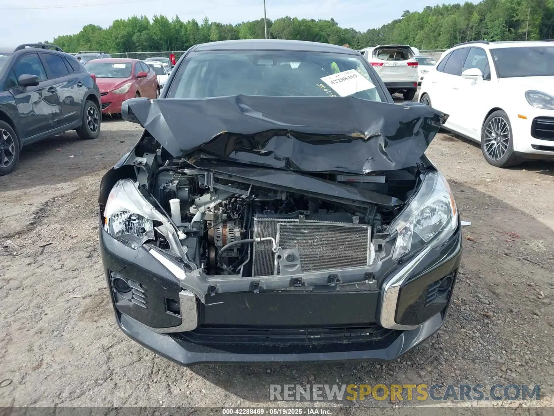 12 fotografías del automóvil dañado ML32AUHJ9MH010224 MITSUBISHI MIRAGE 2021