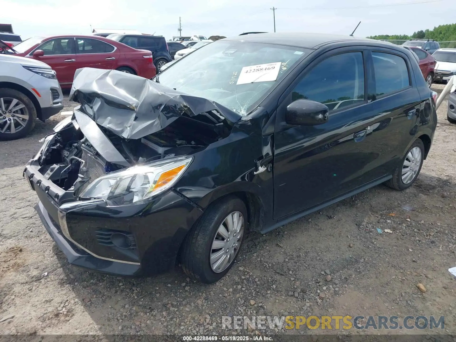 2 fotografías del automóvil dañado ML32AUHJ9MH010224 MITSUBISHI MIRAGE 2021