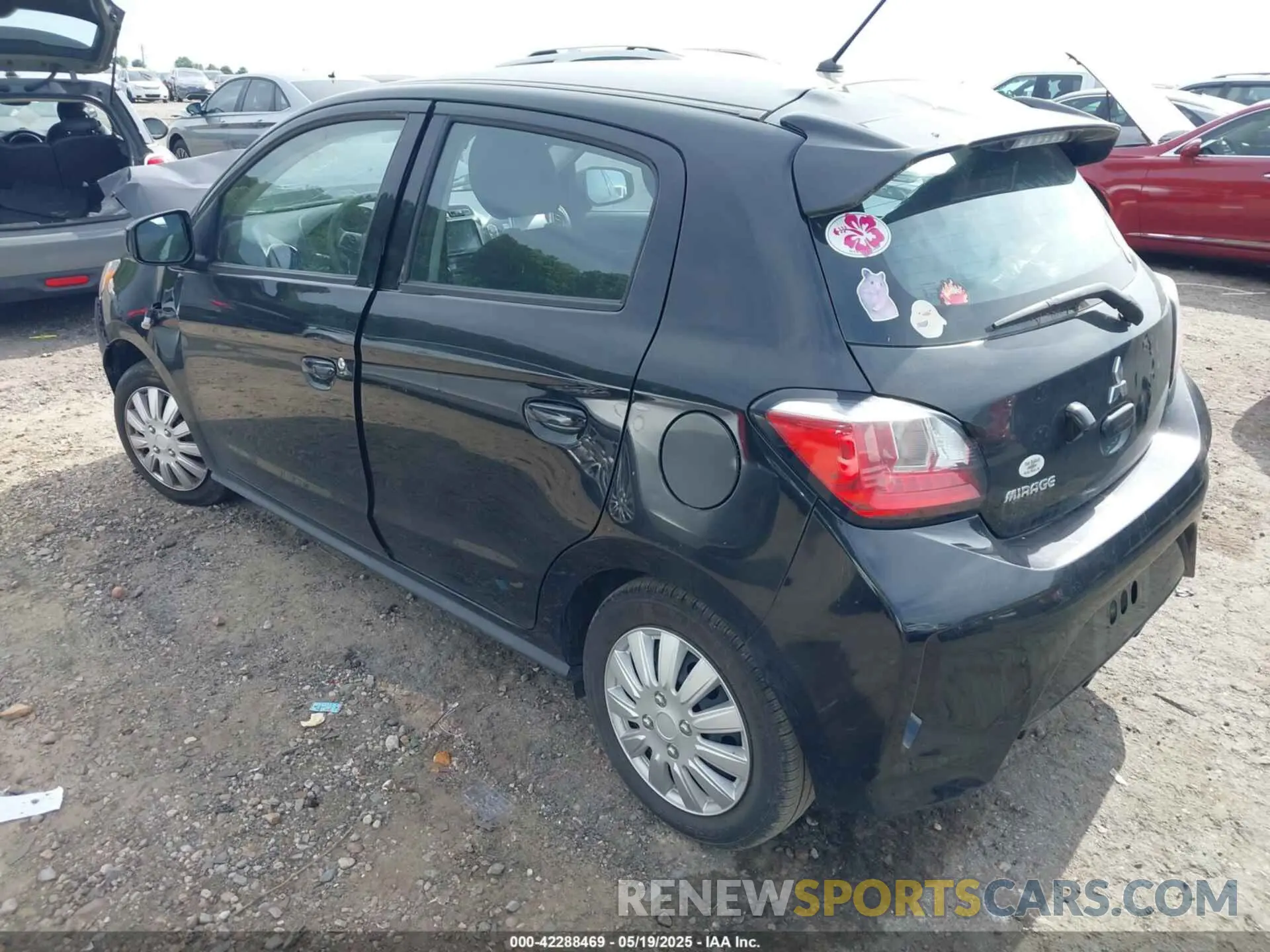 3 fotografías del automóvil dañado ML32AUHJ9MH010224 MITSUBISHI MIRAGE 2021