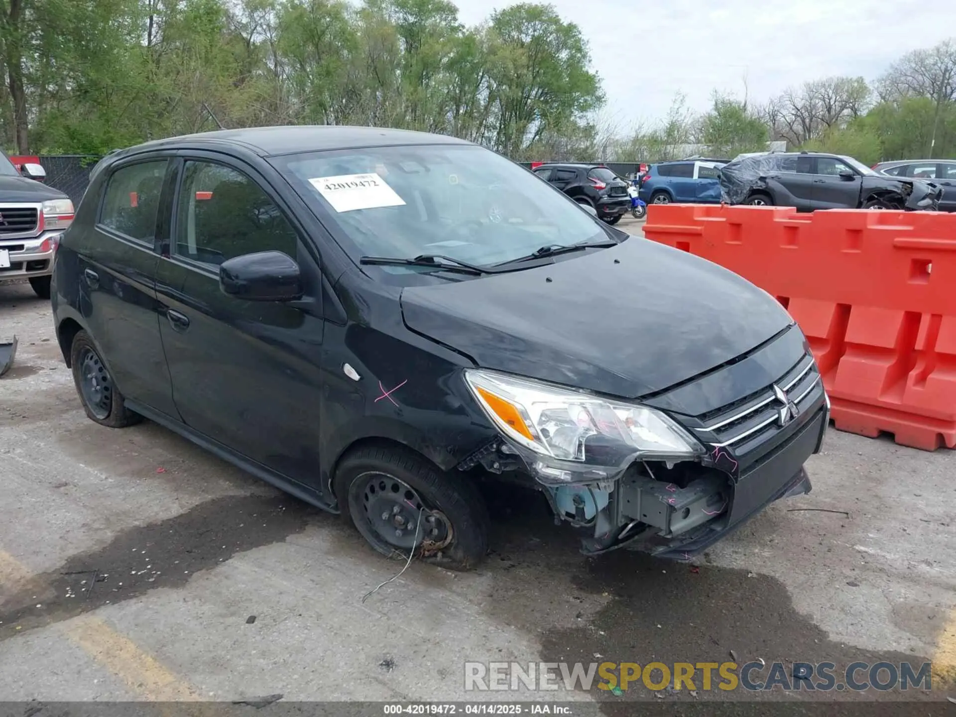 1 fotografías del automóvil dañado ML32AUHJ9MH014242 MITSUBISHI MIRAGE 2021