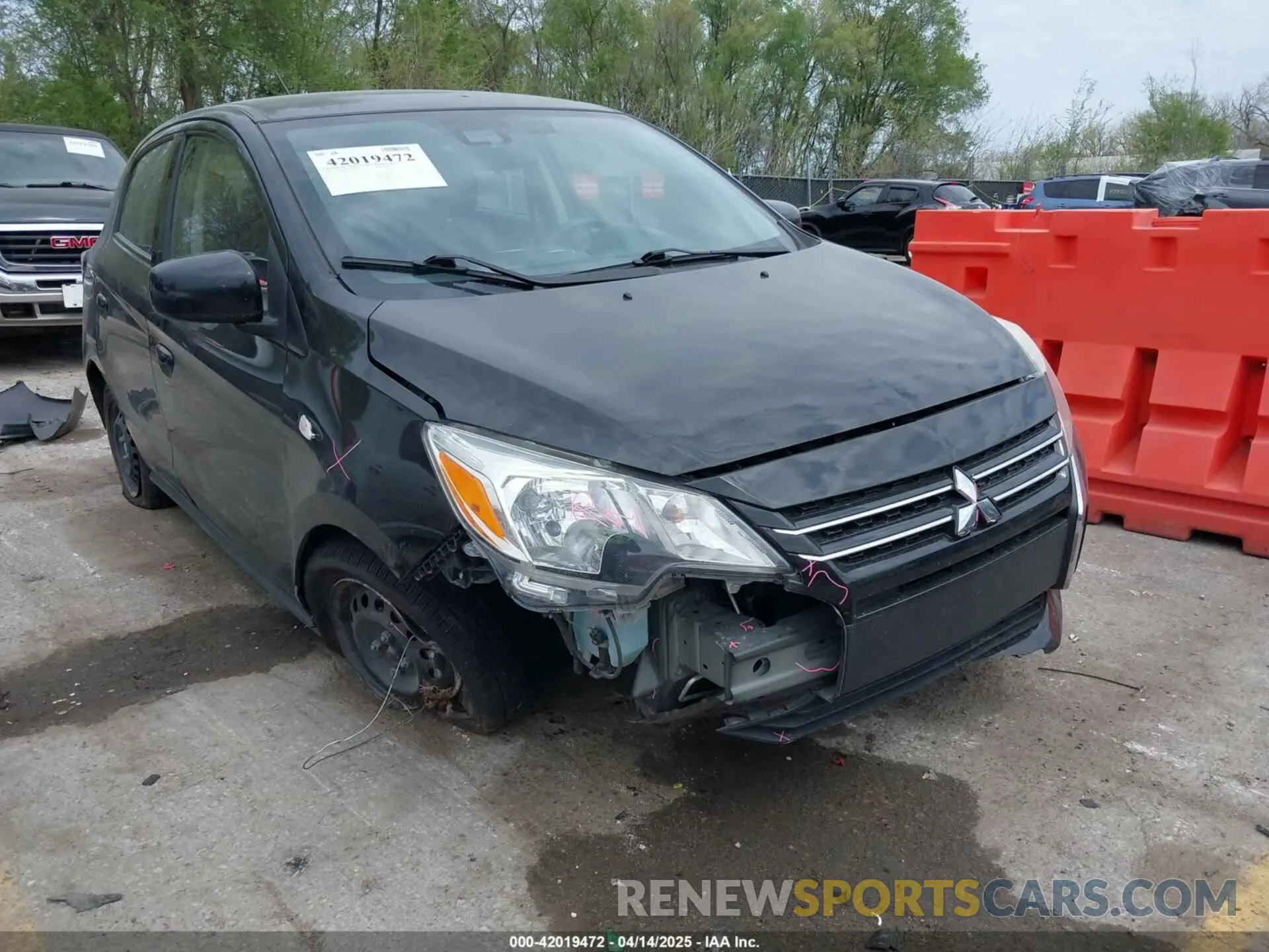 6 fotografías del automóvil dañado ML32AUHJ9MH014242 MITSUBISHI MIRAGE 2021