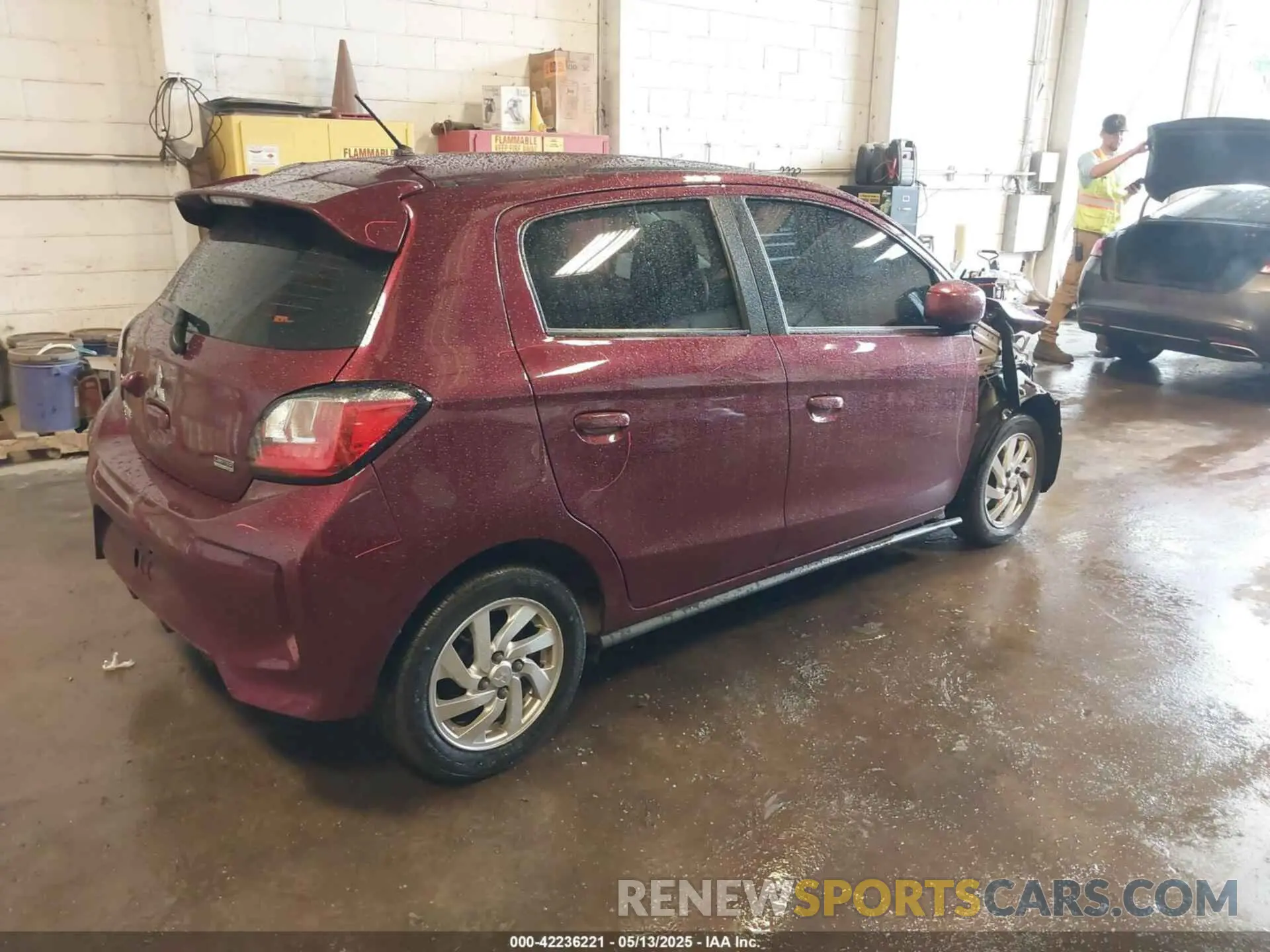 4 fotografías del automóvil dañado ML32AUHJXMH002228 MITSUBISHI MIRAGE 2021