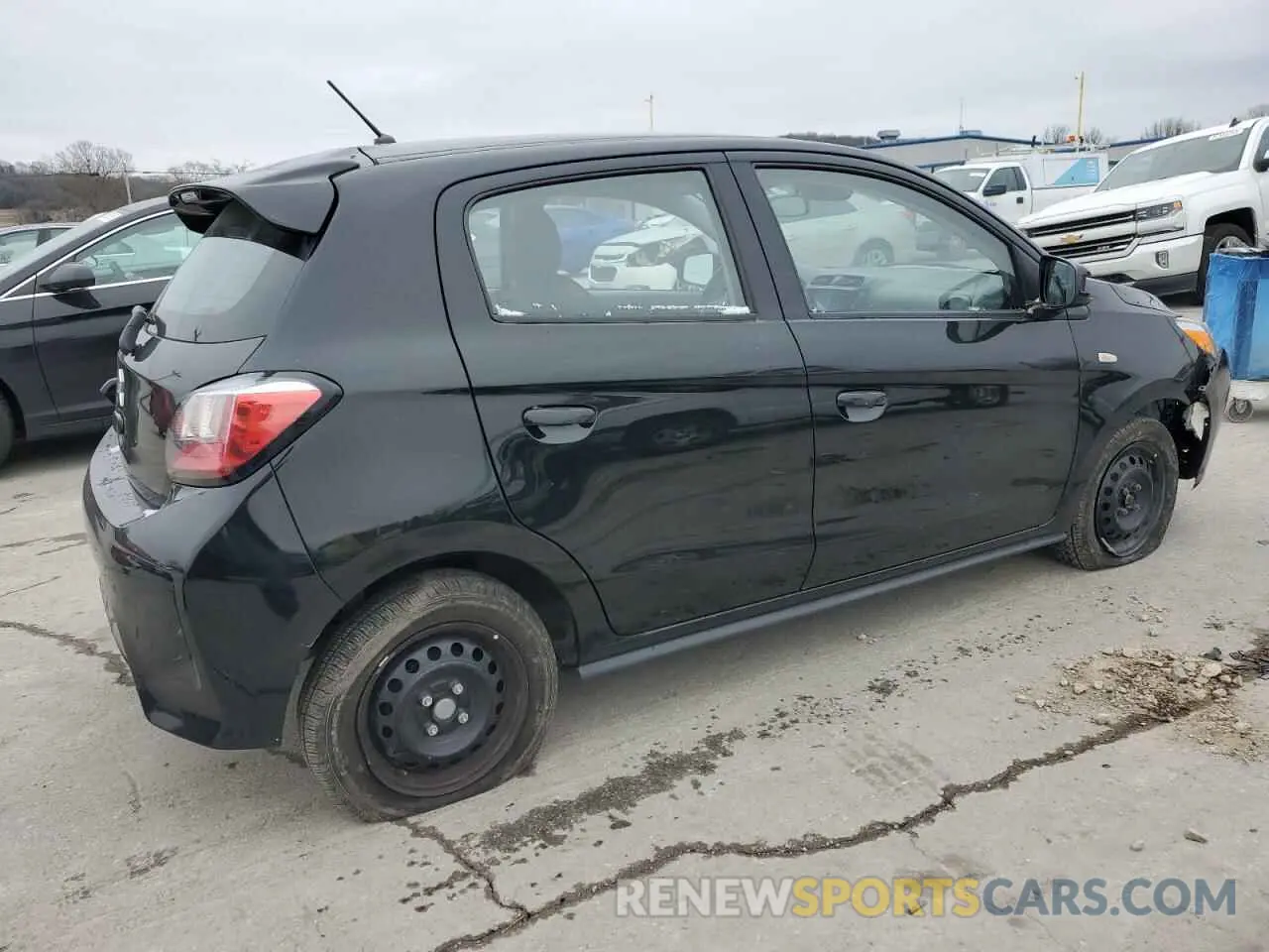 3 fotografías del automóvil dañado ML32AUHJXMH002830 MITSUBISHI MIRAGE 2021