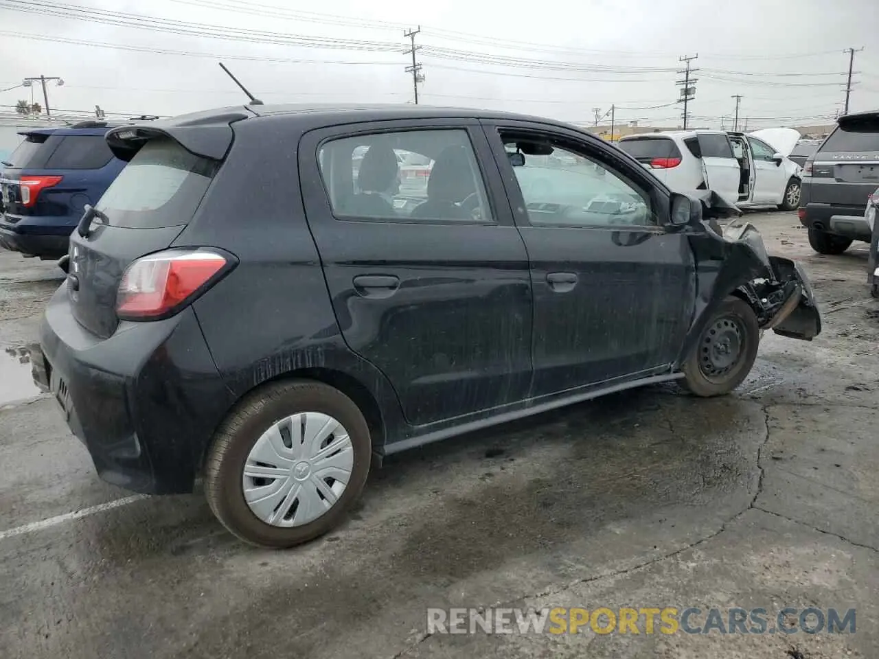 3 fotografías del automóvil dañado ML32AUHJXMH007669 MITSUBISHI MIRAGE 2021