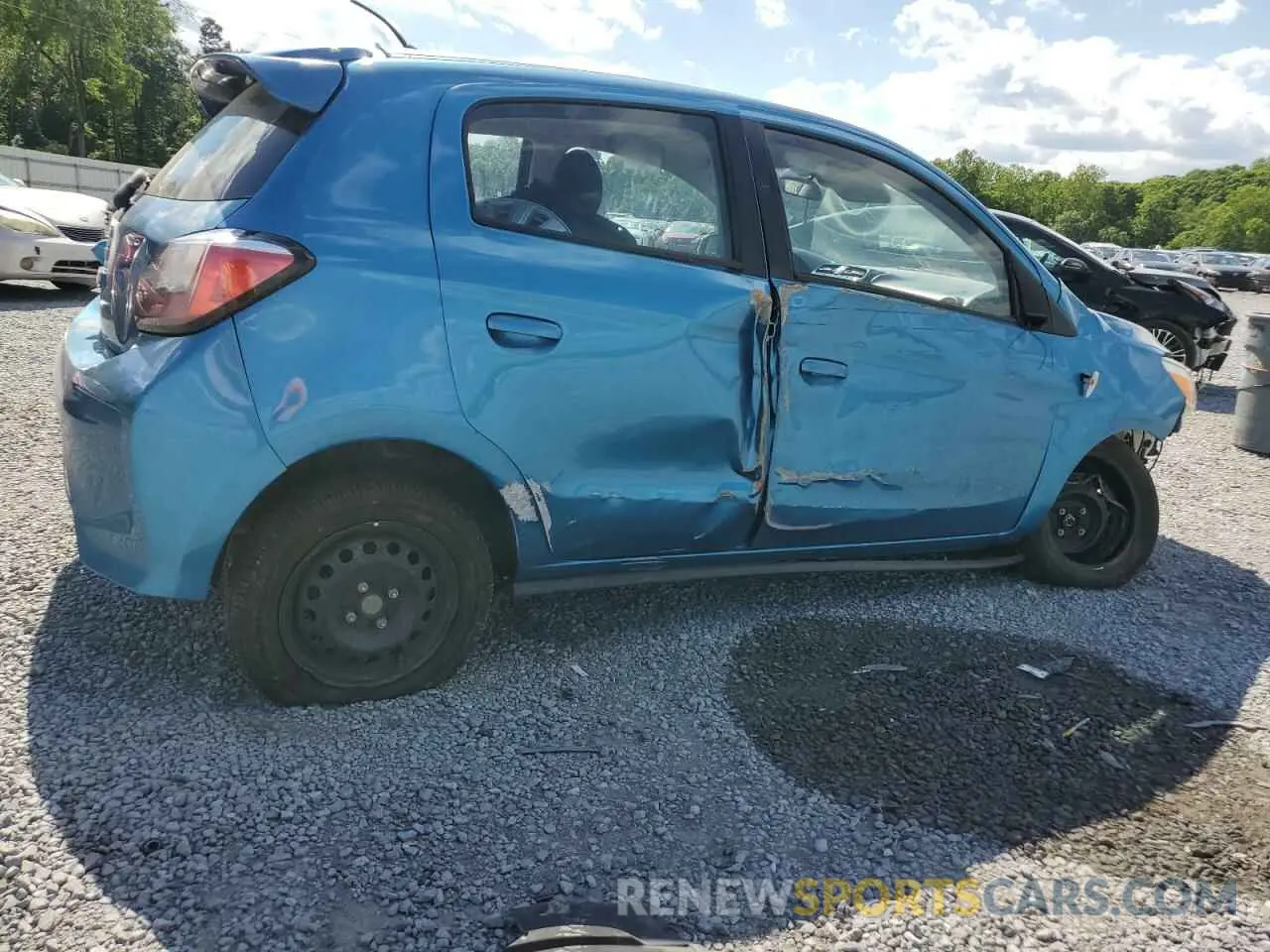 3 fotografías del automóvil dañado ML32AUHJXMH011429 MITSUBISHI MIRAGE 2021