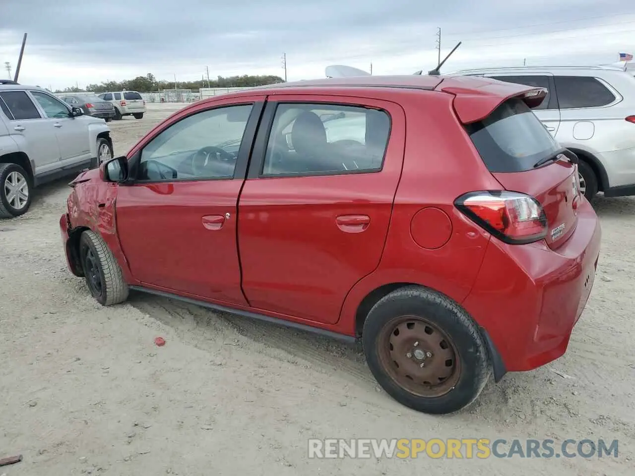 2 fotografías del automóvil dañado ML32AUHJXMH011818 MITSUBISHI MIRAGE 2021