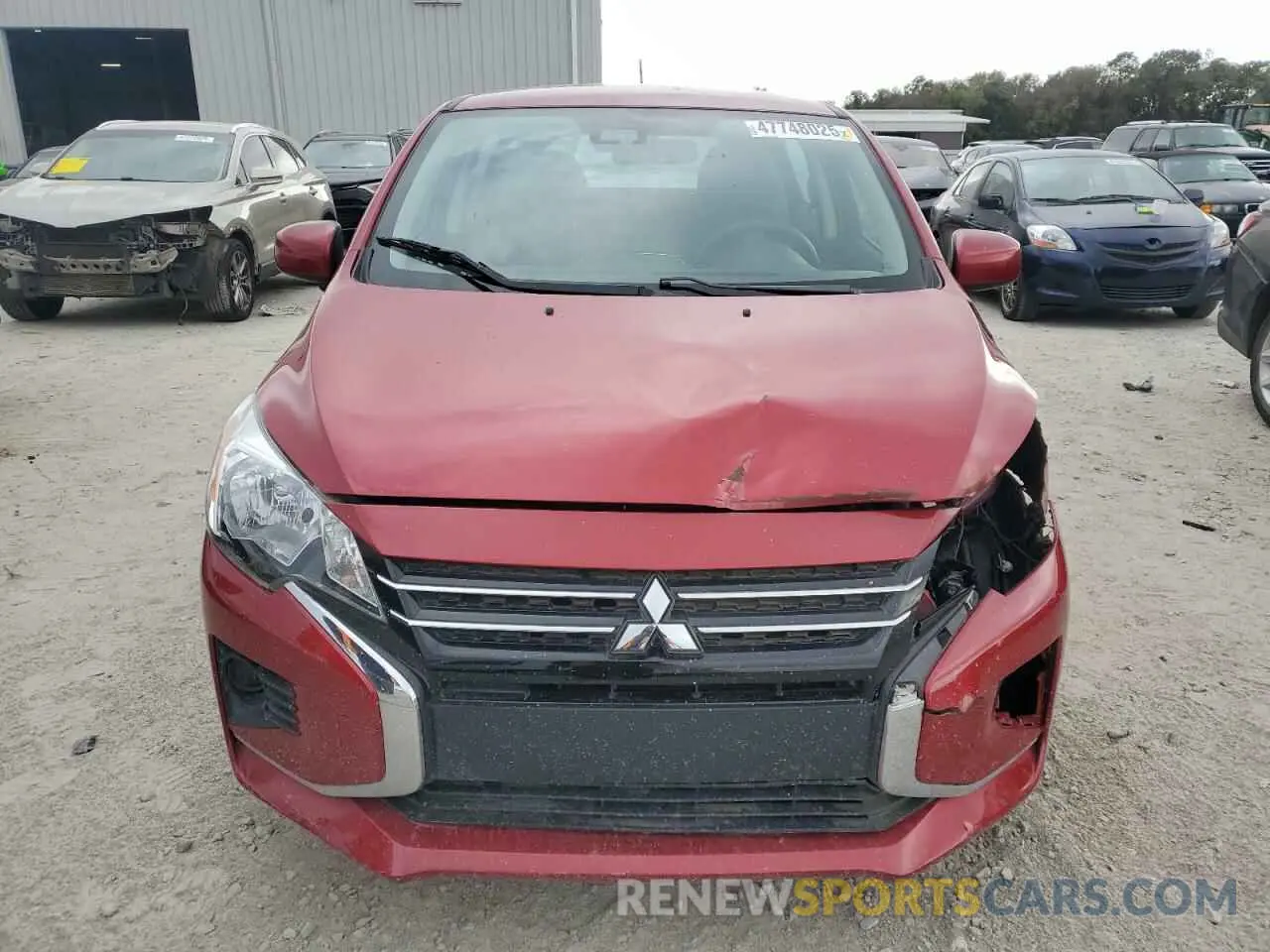 5 fotografías del automóvil dañado ML32AUHJXMH011818 MITSUBISHI MIRAGE 2021