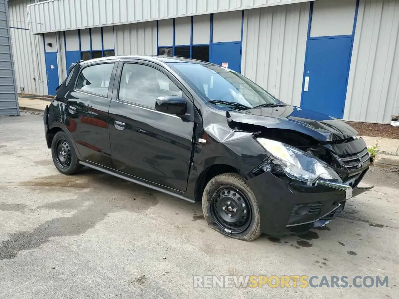 4 fotografías del automóvil dañado ML32AUHJXMH012614 MITSUBISHI MIRAGE 2021