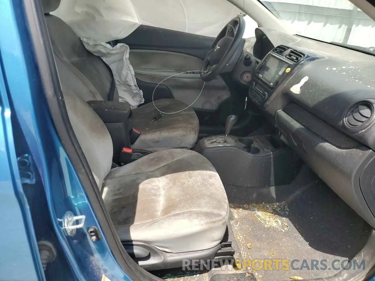 7 fotografías del automóvil dañado ML32FUFJ1MHF00907 MITSUBISHI MIRAGE 2021