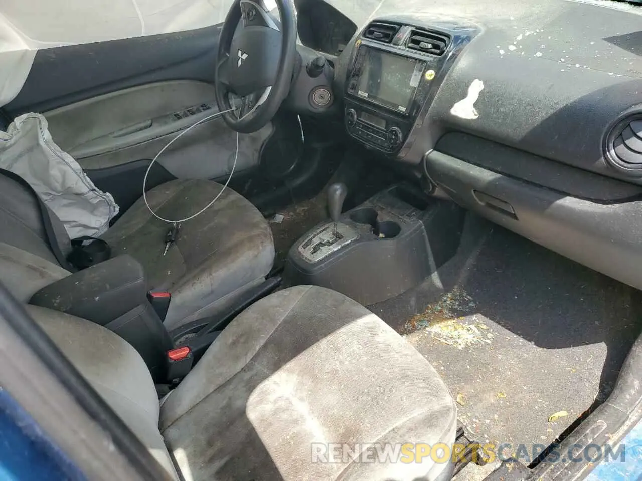 8 fotografías del automóvil dañado ML32FUFJ1MHF00907 MITSUBISHI MIRAGE 2021