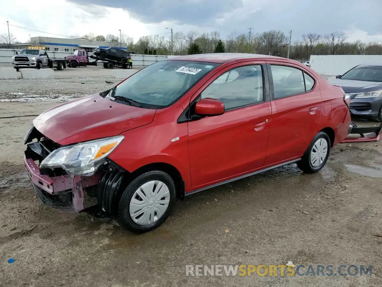 1 fotografías del automóvil dañado ML32FUFJ1MHF04374 MITSUBISHI MIRAGE 2021