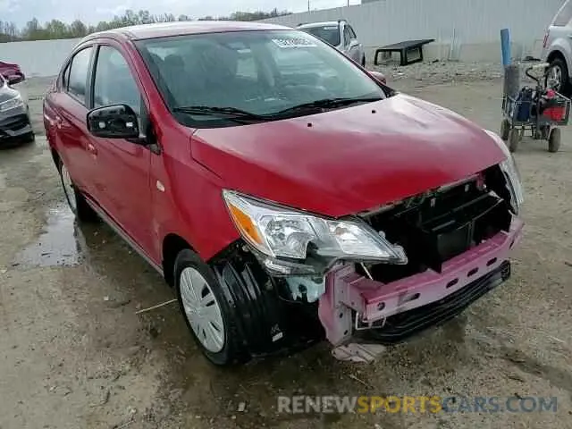 14 fotografías del automóvil dañado ML32FUFJ1MHF04374 MITSUBISHI MIRAGE 2021
