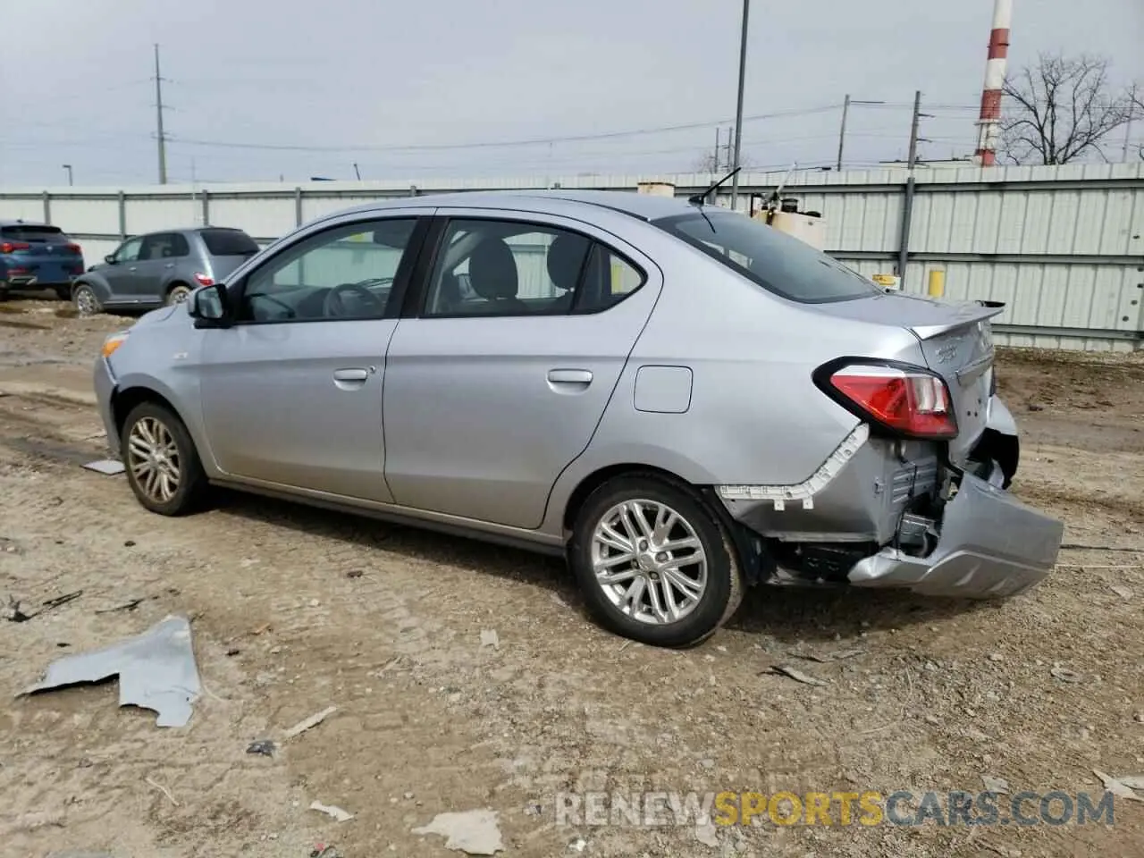 4 fotografías del automóvil dañado ML32FUFJ2MHF00902 MITSUBISHI MIRAGE 2021