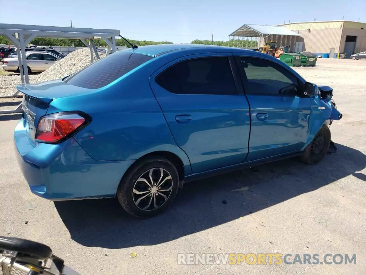 3 fotografías del automóvil dañado ML32FUFJ2MHF05467 MITSUBISHI MIRAGE 2021