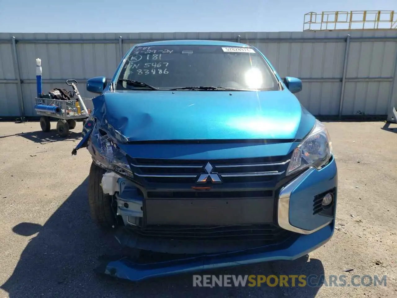 5 fotografías del automóvil dañado ML32FUFJ2MHF05467 MITSUBISHI MIRAGE 2021