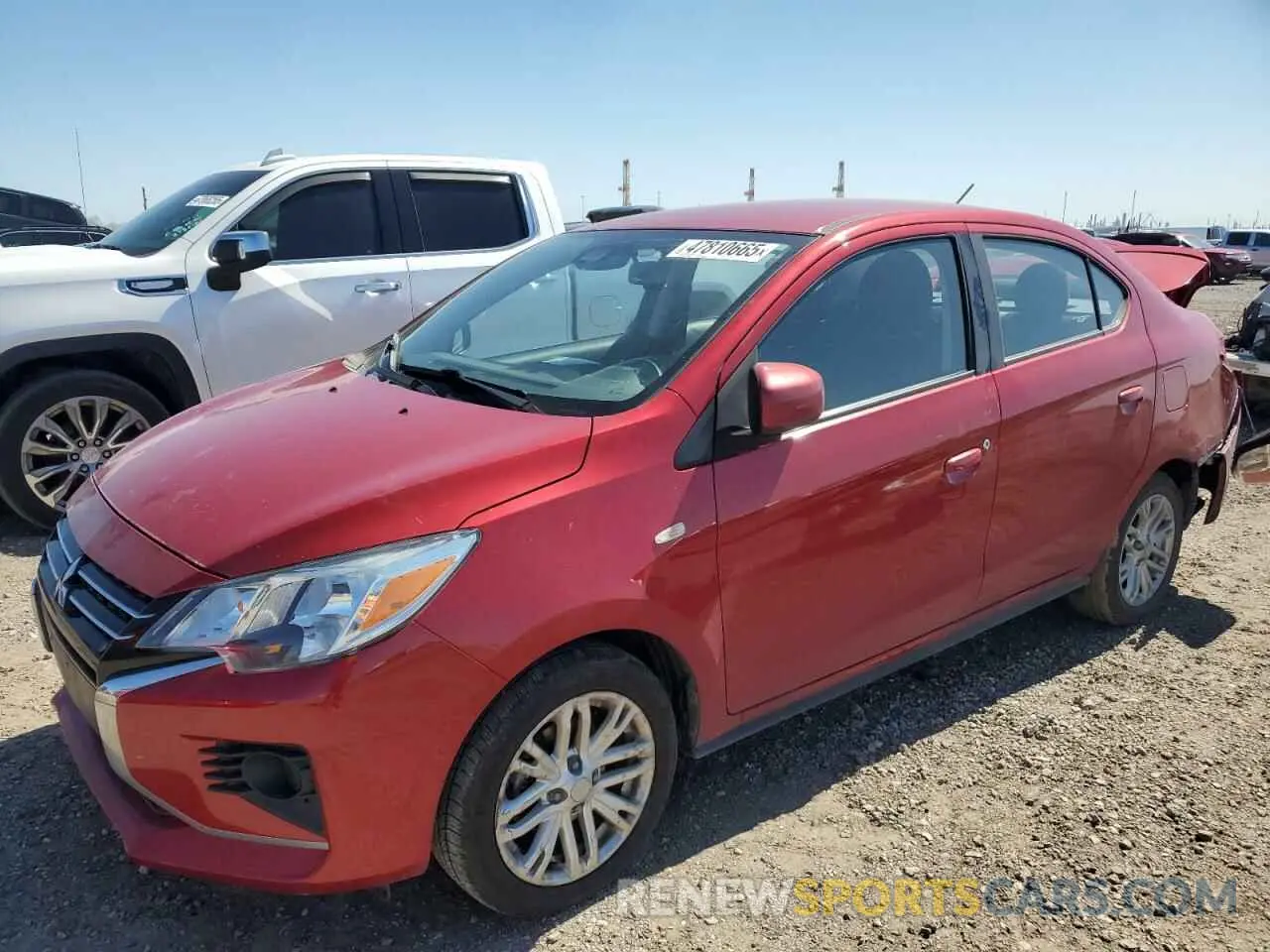 1 fotografías del automóvil dañado ML32FUFJ2MHF07347 MITSUBISHI MIRAGE 2021