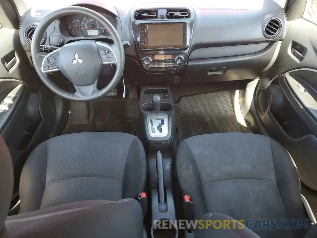 8 fotografías del automóvil dañado ML32FUFJ2MHF07347 MITSUBISHI MIRAGE 2021