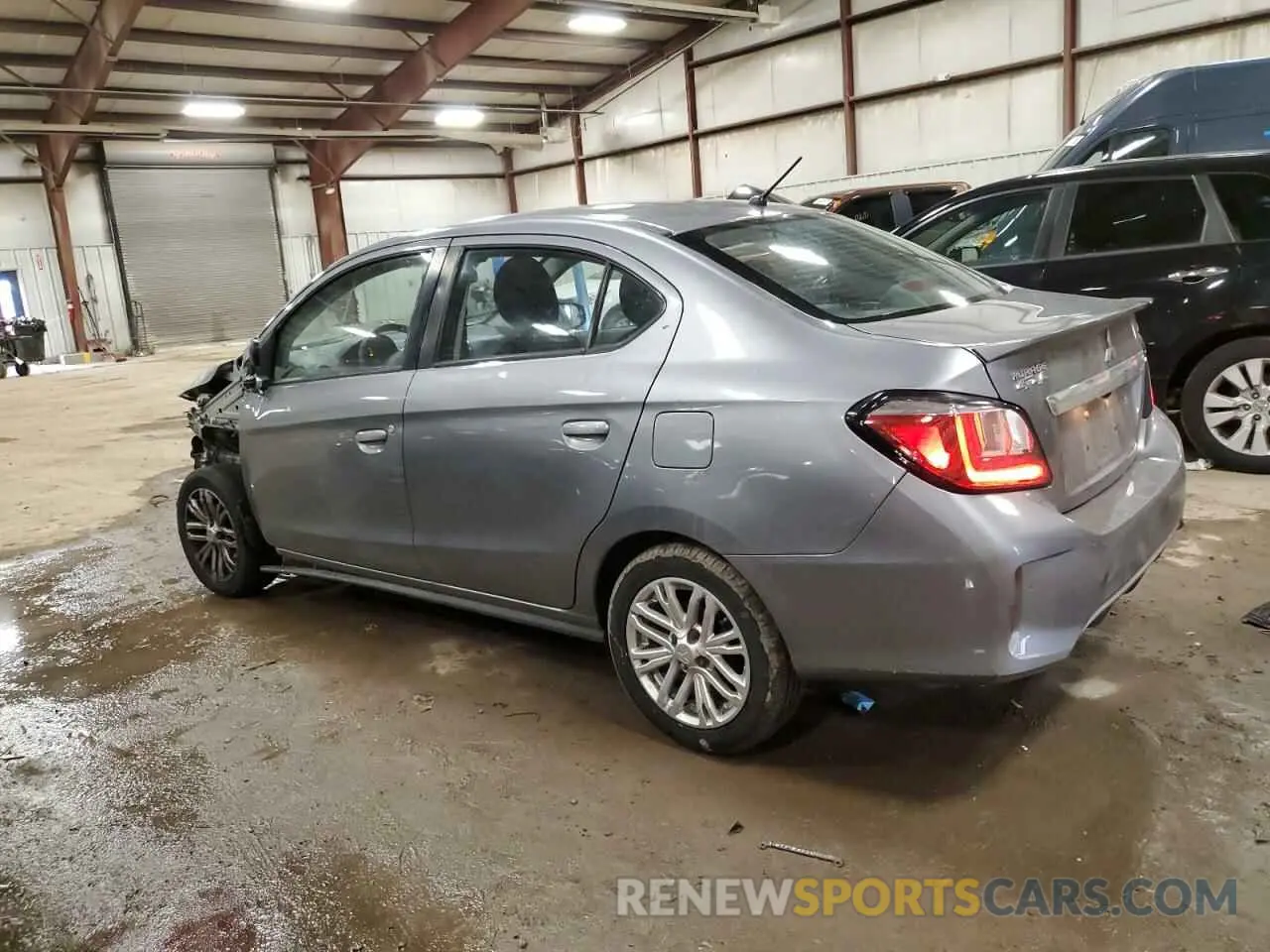 2 fotografías del automóvil dañado ML32FUFJ3MHF02979 MITSUBISHI MIRAGE 2021