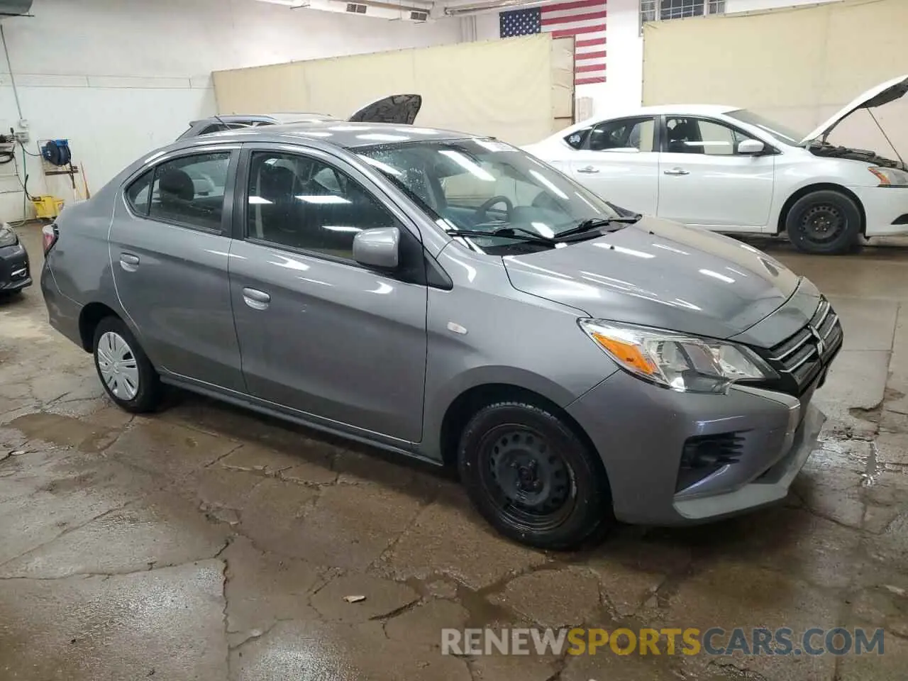 4 fotografías del automóvil dañado ML32FUFJ4MHF02859 MITSUBISHI MIRAGE 2021
