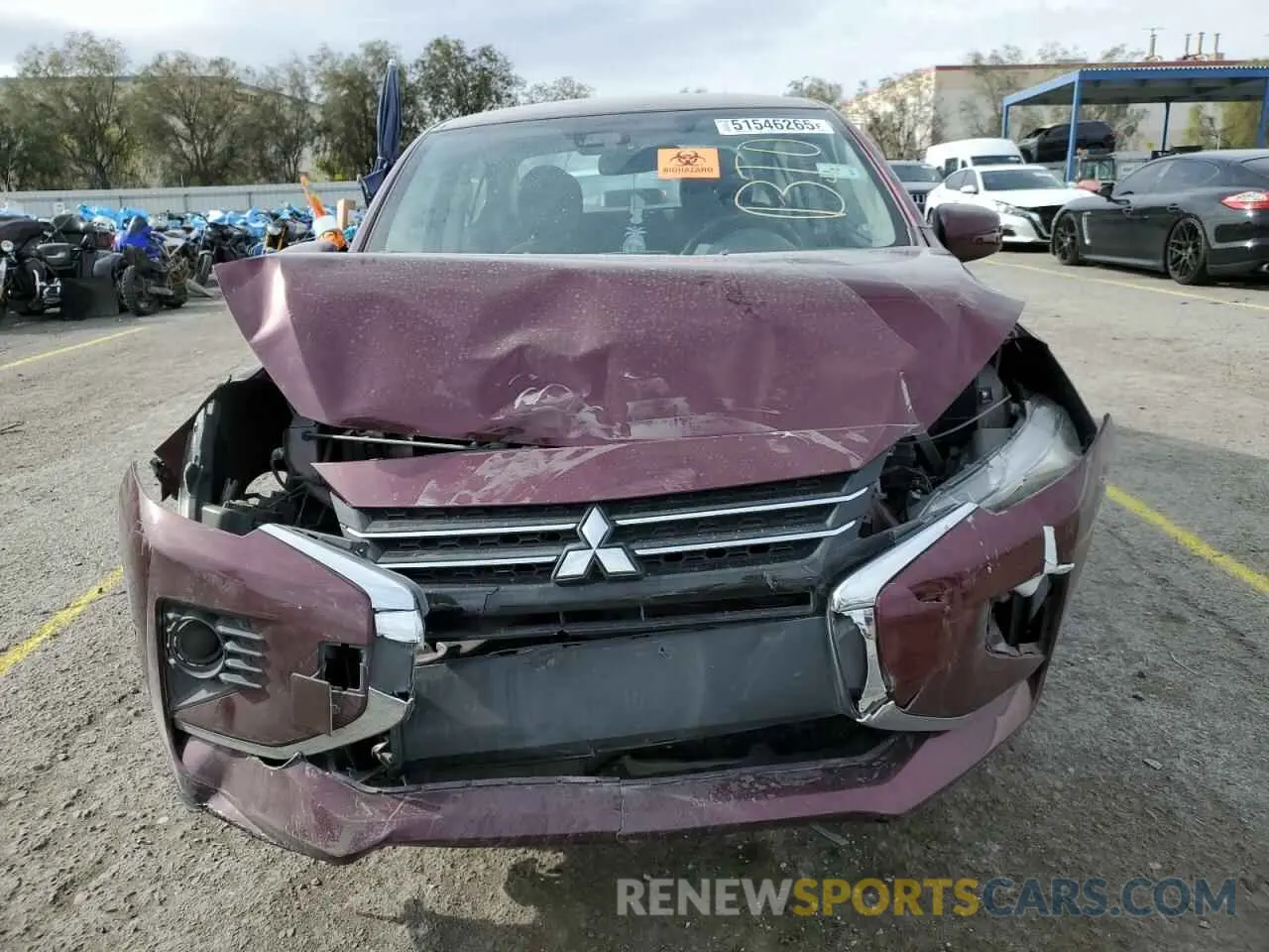 5 fotografías del automóvil dañado ML32FUFJ4MHF02893 MITSUBISHI MIRAGE 2021