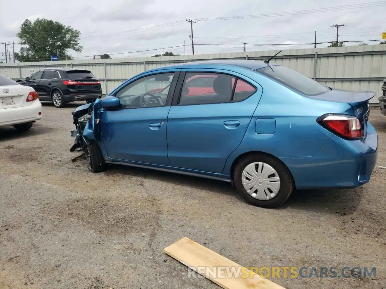 2 fotografías del automóvil dañado ML32FUFJ4MHF03509 MITSUBISHI MIRAGE 2021