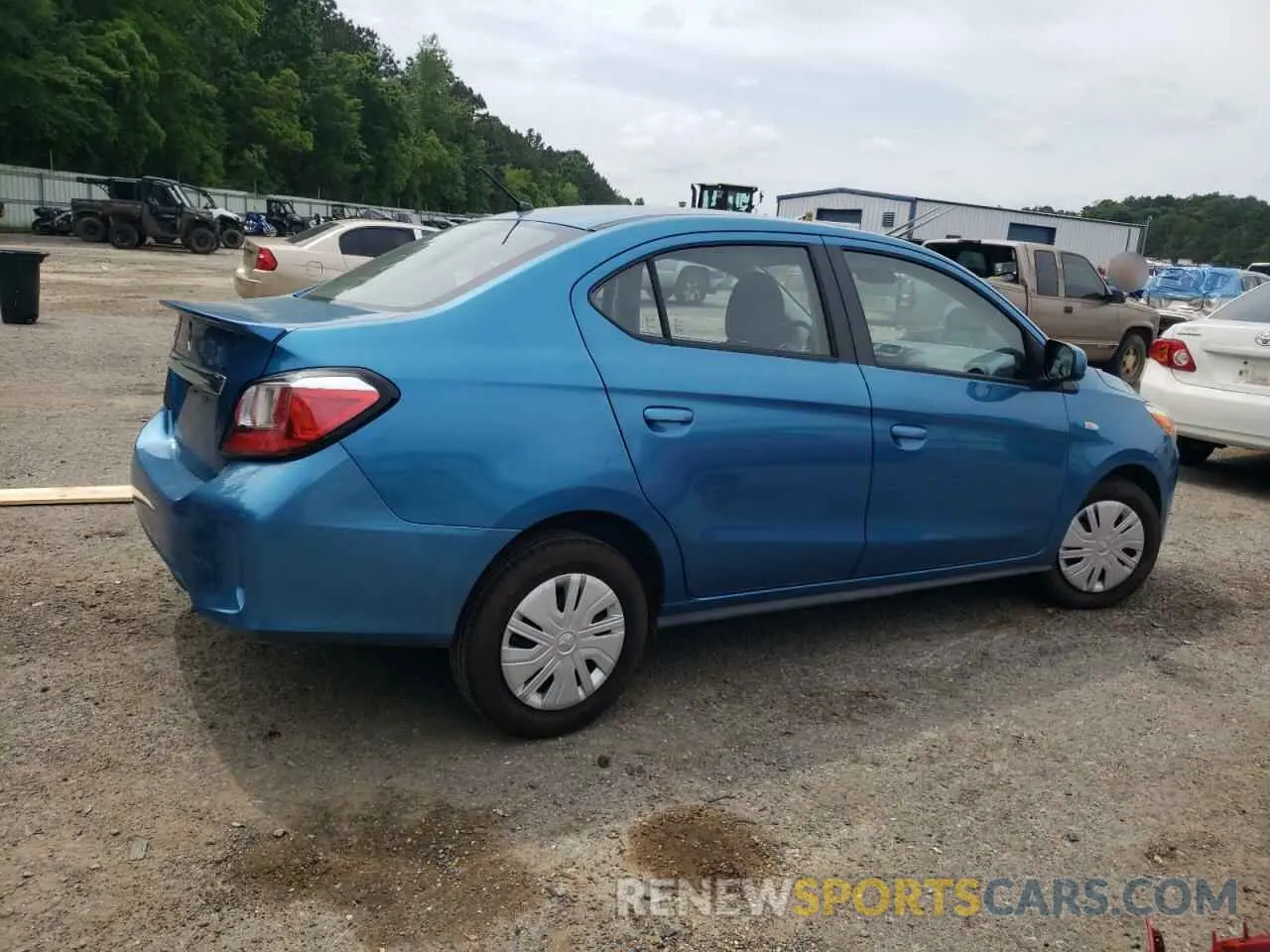 3 fotografías del automóvil dañado ML32FUFJ4MHF03509 MITSUBISHI MIRAGE 2021