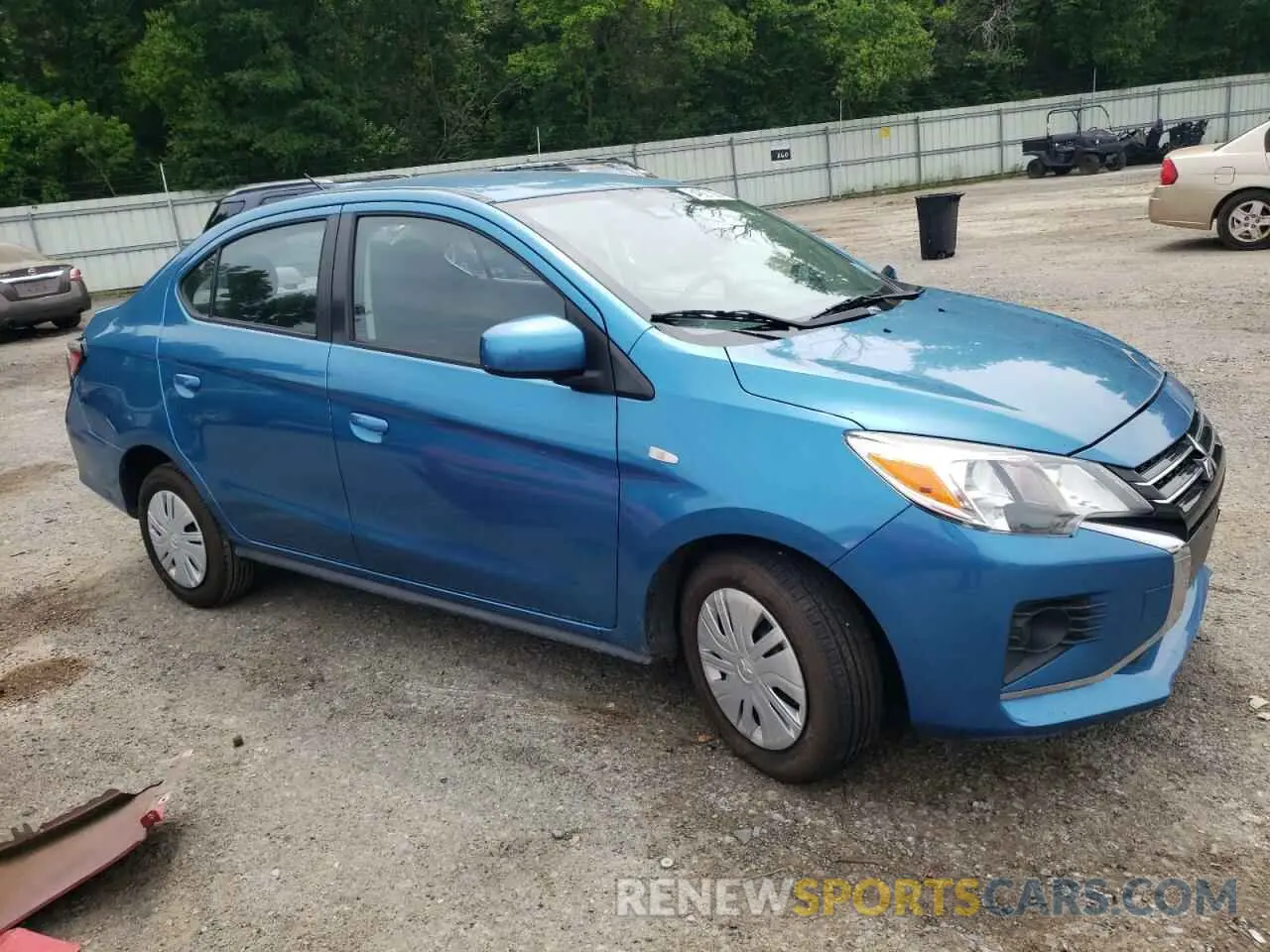 4 fotografías del automóvil dañado ML32FUFJ4MHF03509 MITSUBISHI MIRAGE 2021