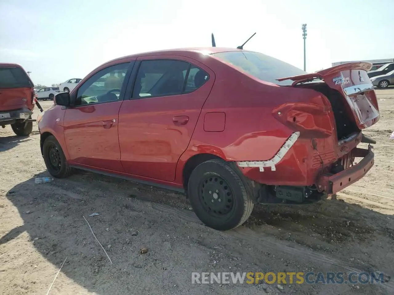 2 fotografías del automóvil dañado ML32FUFJ7MHF04301 MITSUBISHI MIRAGE 2021